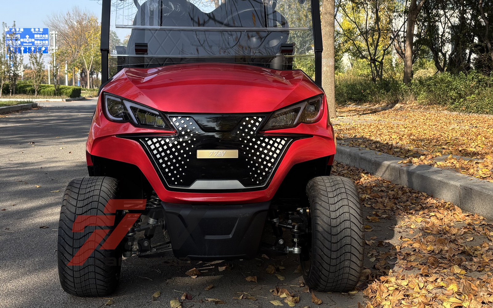 M series electric golf cart front design